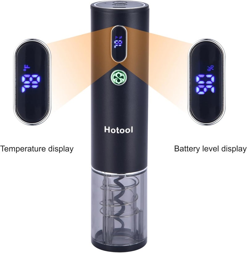 HOWTOOL Electric Wine Opener Set with Base – Rechargeable Wine Bottle Opener with Foil Cutter, Wine Aerator and Wine Stoppers – Wine Accessories Gift for Wine Lovers - Image 4